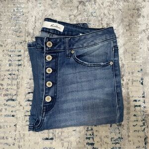 Kancan skinny button fly denim jeans